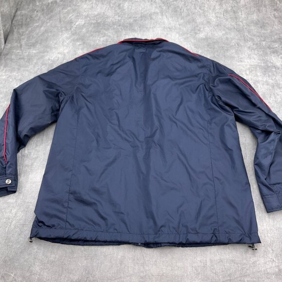 Ralph Lauren Jacket Men Large Blue Red Softshell Cotton Lined Golf Windbreaker - Picture 12 of 13